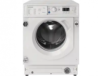 Lavadora secadora - Indesit BI WDIL 751251 EU N, 7 kg/5 kg, 1200 rpm, Antiodours Option, Blanco