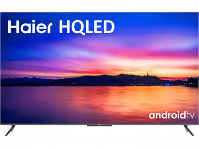 TV HQLED 75"- Haier P8 Series H75P800UG, UHD 4K, Smart (Android 11), HDR Dolby Atmos-Vision, Diseño metálico, Control por Voz, Negro