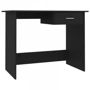 VidaXL Escritorio de Oficina Aglomerado 100x50x76cm Negro
