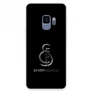 Funda Oficial Sevilla Metal Fondo Negro Para Samsung Galaxy S9