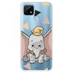Funda Para Realme C21 Oficial De Disney Dumbo Silueta Transparente - Dumbo