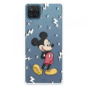 Funda Para Samsung Galaxy M12 Oficial De Disney Mickey Classic Pattern - Clásicos Disney