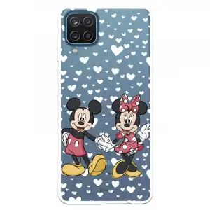 Funda Para Samsung Galaxy M12 Oficial De Disney Mickey Y Minnie Mano - Clásicos Disney
