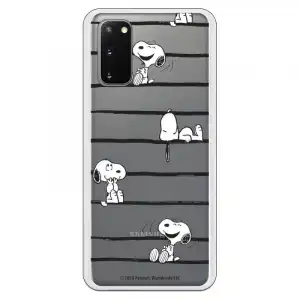 Funda para Samsung Galaxy S20 Oficial de Peanuts Snoopy Rayas