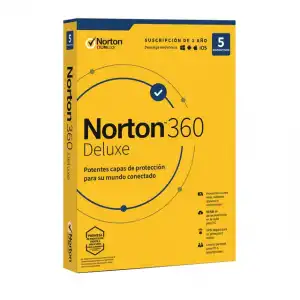 Norton - 360 Deluxe 5 Dispositivos / 1 Año De Suscripción