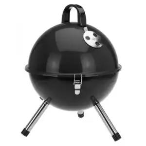 Parrilla De Barbacoa Forma De Bola Negro 31 Cm Progarden