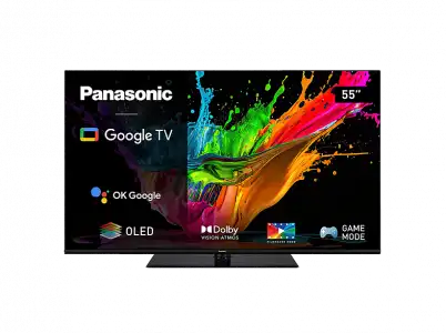 TV OLED 55" - Panasonic TX55MZ800E, 4K, 4K Color Engine Pro, Smart TV, DVB-T2, Dolby Vision® y HDR10+, Negro