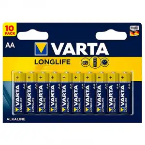 Varta Longlife Pack 10 Pilas Alcalinas AA LR6 1.5V