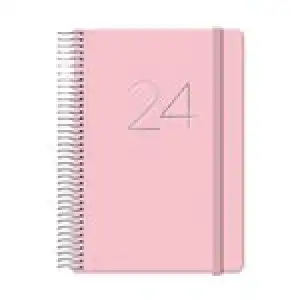 Agenda anual 2023 Dohe A6 día por página Gloss rosa