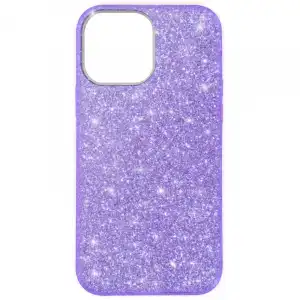 Avizar Funda Purpurina Extraíble de Silicona Semirrígida Morada para iPhone 13