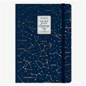 Cuaderno grande Legami rayas tapa dura Stars azul oscuro