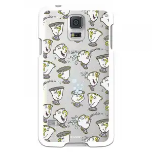 Funda Oficial Disney Chip Potts Siluetas Transparente Para Samsung Galaxy S5