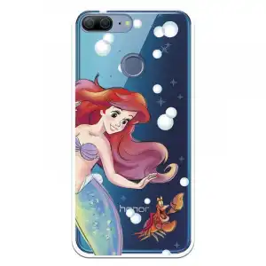 Funda Oficial Disney Sirenita Y Sebastián Transparente Para Huawei Honor 9 Lite - La Sirenita
