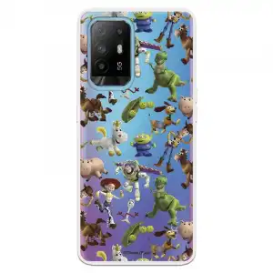 Funda Para Oppo A94 5g Oficial De Disney Muñecos Toy Story Siluetas - Toy Story