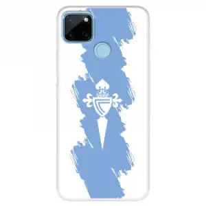 Funda Para Realme C21y Del Celta Escudo Trazo Azul - Licencia Oficial Rc Celta