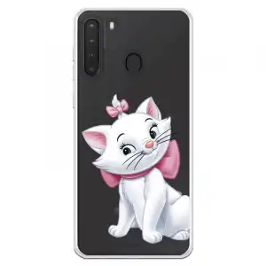 Funda Para Samsung Galaxy A21 Oficial De Disney Marie Silueta - Los Aristogatos