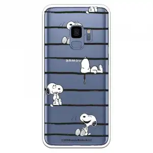 Funda Para Samsung Galaxy S9 Oficial De Peanuts Snoopy Rayas - Snoopy