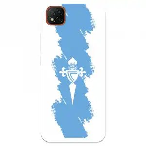 Funda Para Xiaomi Redmi 9c Del Celta Escudo Trazo Azul - Licencia Oficial Rc Celta