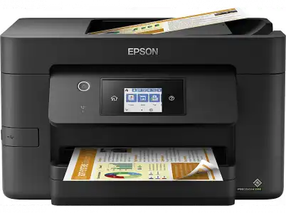 Impresora multifunición - Epson WorkForce Pro WF-3825DWF, Inyección de tinta, 4800 x 2400 DPI, 21 ppm, A4, Wifi, Negro