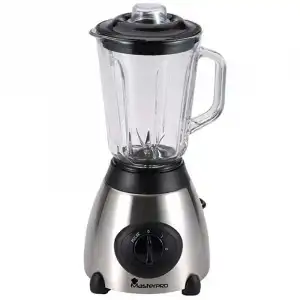 Masterpro Foodies Batidora de Vaso 1.5L 500W Inox/Negro