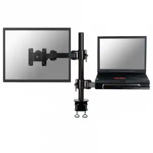 NewStar Soporte Doble para Monitor/Portátil 10"/27" 100x100 Máx 10Kg