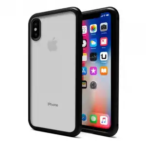 Unotec Funda Magnética con Cristal Templado Negra para Iphone X/XS