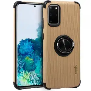 Cool Funda Hard Tela + Anilla Beige para Samsung Galaxy S20 Plus G985