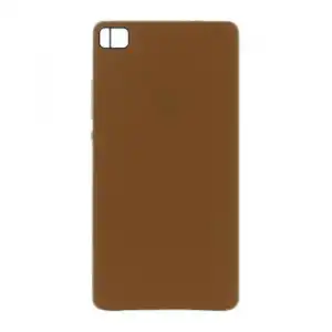 Funda Cover Trasero Vera Cuero Marrón Original Huawei Para Ascend P8