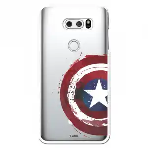 Funda Oficial Escudo Capitan America Para Lg V30
