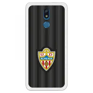 Funda Oficial Ud Almería Fondo Negro Para Lg K40