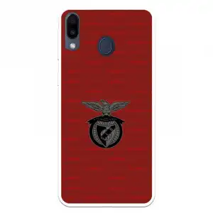 Funda Para Samsung Galaxy M20 Del Escudo Fondo Granate - Licencia Oficial Benfica