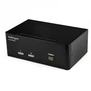 Startech Switch Conmutador KVM de 2 Puertos DisplayPort 4K 60Hz