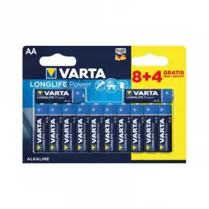 Varta Long Life Pack 12 Pilas Alcalinas AA LR03
