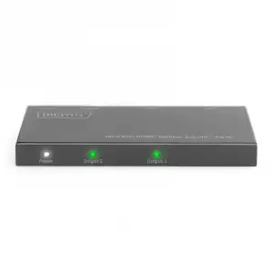Digitus Splitter Ultra Slim 2x HDMI 4K Negro