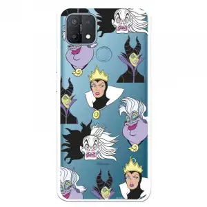 Funda Para Oppo A15 Oficial De Disney Villanas Patrón Villanas Disney