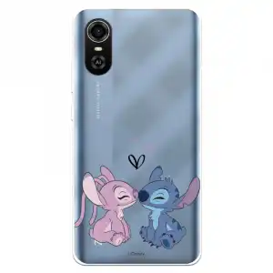 Funda Para Zte Blade A31 Plus Oficial De Disney Angel & Stitch Beso - Lilo & Stitch