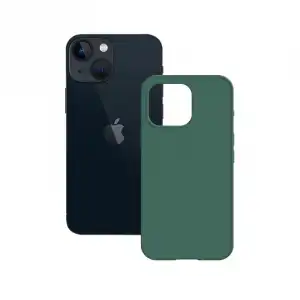 Ksix Funda Semirrígida Antideslizante para iPhone 14 Verde Bulk