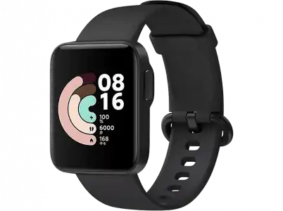 Smartwatch - Xiaomi Mi Watch Lite, 1.4" TFT, Sensor de pulso, Wi-Fi, Bluetooth, Autonomía 9 días, Negro