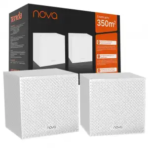 Tenda MW12 Pack de 2 Sistema Mesh WiFi AC2100 Tribanda